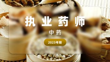  执业药师-中药-网络班-2023年考期 